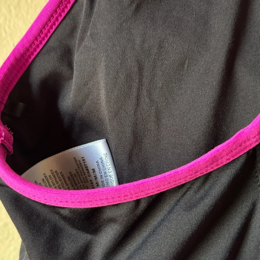Calvin Klein Black and Hot Pink Athletic Bikini Set - Picture 7 of 13